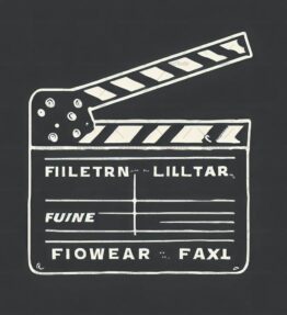 Klappern von Filmklappen im Vintage